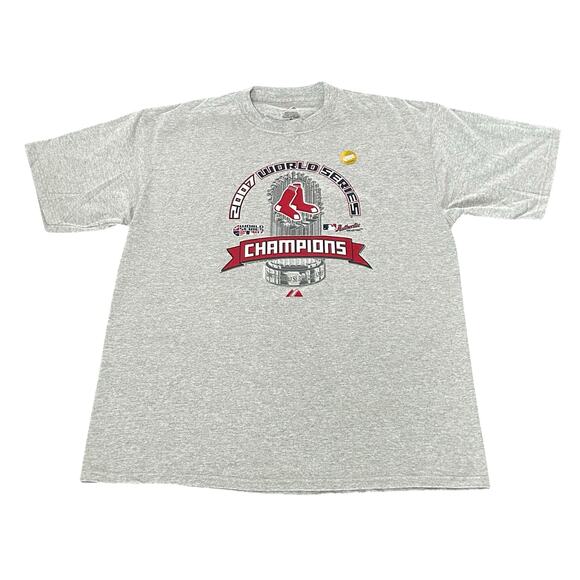 Boston Red Sox 2007 Mens XL Gray World Series Champions T Shirt MLB New - Picture 1 of 12